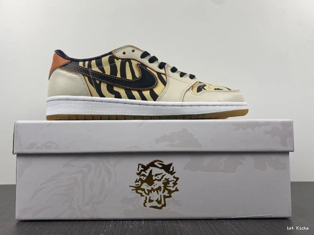 1st Kicks Shoes DH6932-100 1 Tiger Low OG the Air Year of Jordan 0707
